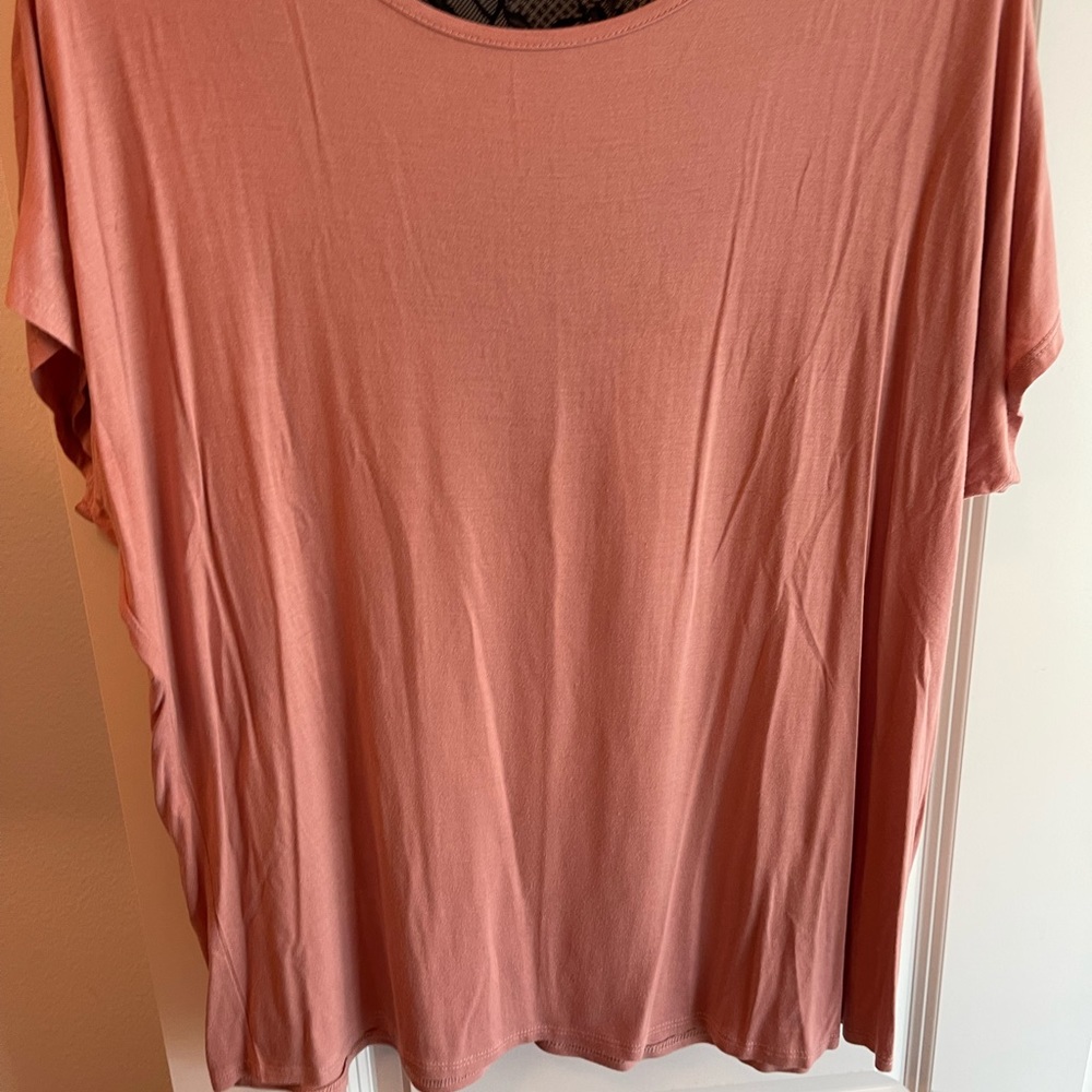 Mauve short sleeve top
